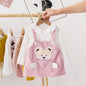 Modern Designer Girls Dress Set Cartoon Bear Pocket Corduroy Dress Shirt Spring Autumn Spring Tutu Dress For Girls