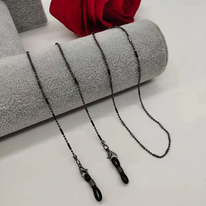 JWER Fashion Woman Sunglasses Chain Cylinder Bead Chain Anti-Falling Glasses Eyeglasses Cord Necklace Mask Chain for Women Gifts