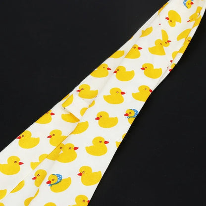 Cotton Men's Colourful Tie Duck Dog Fruit Flower Ties Narrow Kids Children Necktie Slim Skinny Cravate Narrow Thick Neckties