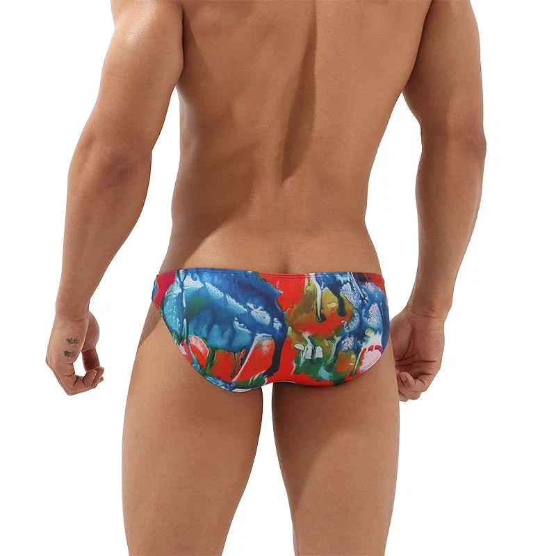 SEOBEAN Men Briefs Multiple Colors Low-rise Underwear