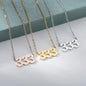 Vintage 111 444 555 666 777 888 999 Angel Number Necklace For Women Stainless Steel Chains Collar Choker Goth Aesthetic Jewelry