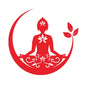 Buddha Chakra Peace Love Good Vibes Vinyl Sticker | Zentangle Mandala Laptop Decal