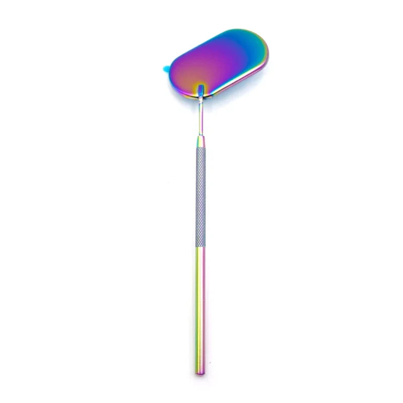 Stainless Steel Oval Lash Mirror | Portable Eyelash Extension Tool