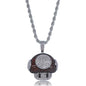 Hip Hop Fierce Shark Inlaid Zircon Pendant Charm Trend Necklace