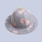 Lovely Baby Hat Soft Cotton Bucket Hat For Baby Boys and Girls Cartoon Bear Star Prints Cap Kids Fishing Hat