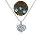 Glow in The Dark Locket necklace For Women Gun skull Heart mermaid Cross tortoise Glowing beads cage pendant Fashion Jewelry