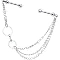 Handmade Twin Circle Chain Double Industrial Barbell