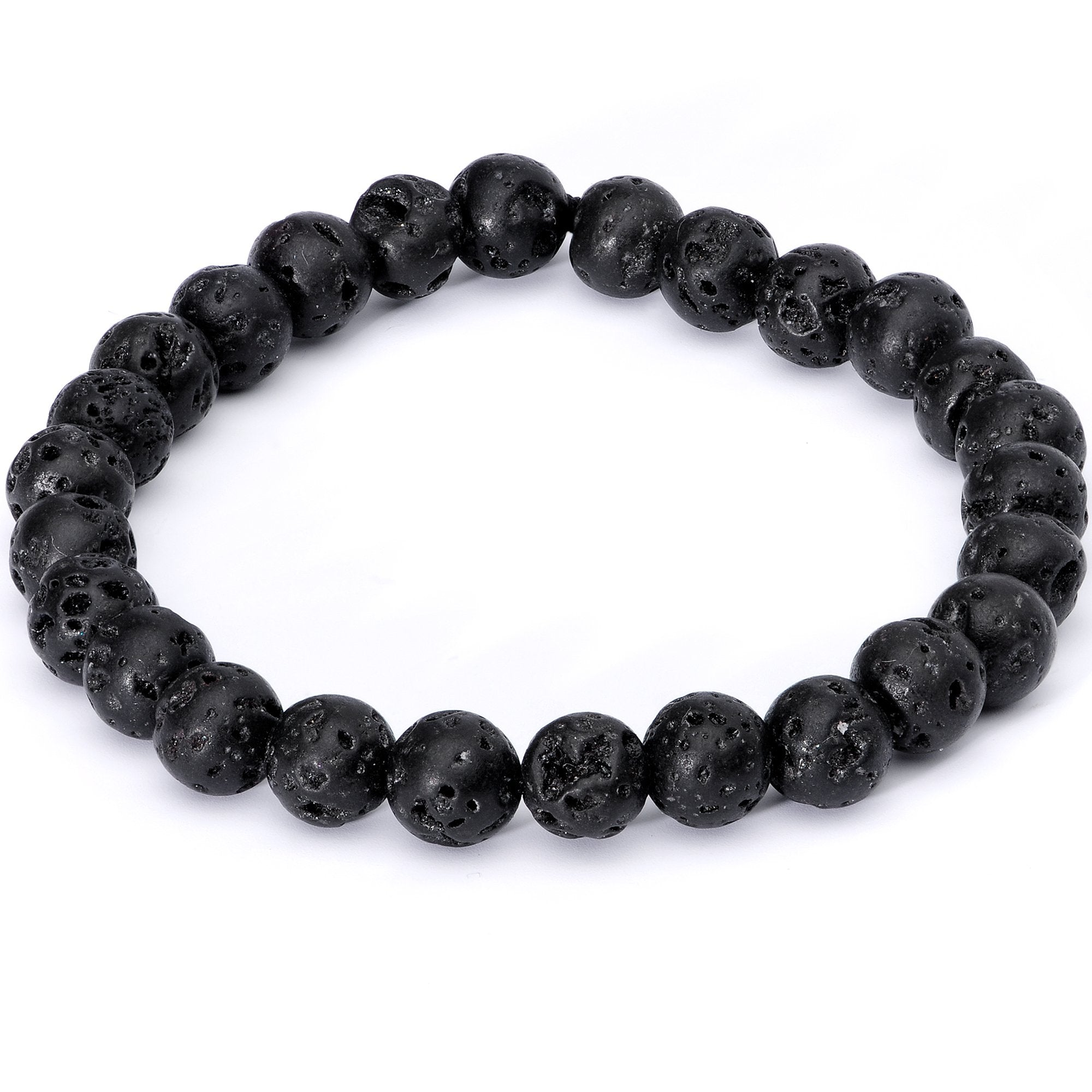 Handmade Lava Stone Opalite Libra Zodiac Bracelet Set of 2