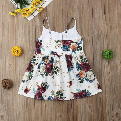 Luxury Handmade Summer Toddler Baby Girls Dress Flower Sleeveless V Neck Party  Dress For Girls In Elegant Summer Design