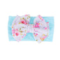 Modern Fashion Floral Headband Newborn Baby Elastic Hairbands Pearl Fresh Style Bow Knot For Girls
