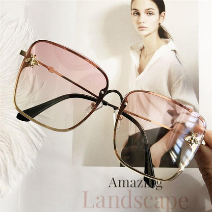 Popular brand  Oversize Square Sunglasses For Women and Ladies  Luxury Driving Superstar  Designer Sunglasses With Shades and Gradient Glasses With  UV400 Protection