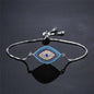 NEWBUY 2026 Trendy Turkish Gold Color Evil Eye Bracelet Adjustable AAA CZ Pave Setting Female Luckry Party Jewelry Gift