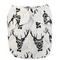 Baby Pocket Cloth Diaper Nappy Reusable Adjustable Washable No Inserts Nappie For Baby In Modern Printed Style