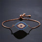 NEWBUY 2026 Trendy Turkish Gold Color Evil Eye Bracelet Adjustable AAA CZ Pave Setting Female Luckry Party Jewelry Gift