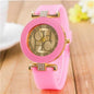 STEVVEX simple leather Casual Quartz Watch Women Crystal Silicone Watches Wrist Watch  For Women and Girls Coffee