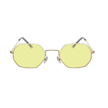 Yellow Women Retro Brand Designer Classic Sunglasses For Ladies Luxury Ladies Mirror Female Oculos de sol