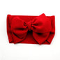 Modern Luxury Newborn Large Bow Cotton Rainbow Print Headwrap Baby Girl Fabric Messy Bow Turban Headband