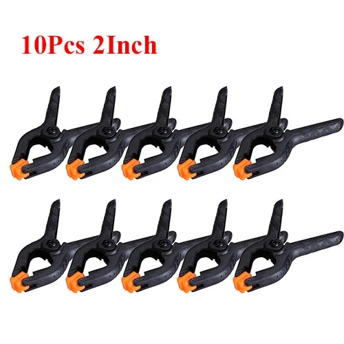 Adjustable Plastic Spring Clamps for Woodworking | Multi-Pack Clamps
