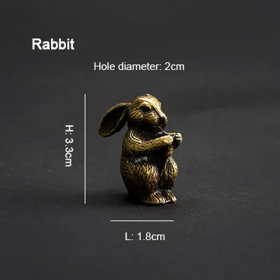 PINNY Metal Chinese Zodiac Incense Holder | Mini 12 Animals Stick Incense Base