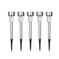Garden Premium LED Solar Luxury Stainless Steel Lights For Yard Pathway Walkway More Pieces Outdoor