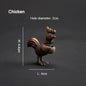 PINNY Metal Chinese Zodiac Incense Holder | Mini 12 Animals Stick Incense Base