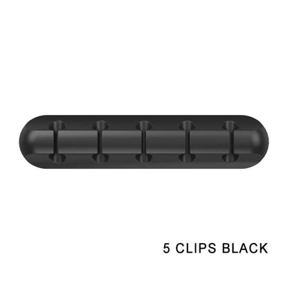 Cable Holder Silicone Cable Organizer Flexible USB Management Clips Holder For Mouse Keyboard Earphone Headset