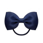 Luxury Handamde Small Baby Elastic Rubber band Head rope Mini Solid Ribbon Bow Tie For Girls Hair Accessories