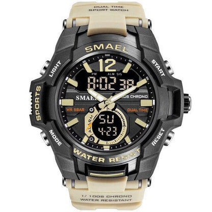 New Modern Luxury Sport Watch For Men Fashion Casual Alarm Clock 50M Waterproof In Military Chrono Dual Display Style Wristwatches Relogio Masculino