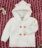 Knitting Cardigan Warm Long Sleeve Hooded Sweaters for Newborn Infant