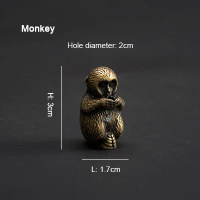 PINNY Metal Chinese Zodiac Incense Holder | Mini 12 Animals Stick Incense Base
