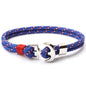Luxury Modern Handamde Multilayer Anchor Bracelets Charm Survival Rope Chain Fashion Jewelry Bracelet For Men and Women