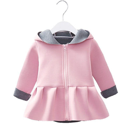Designer Luxury Elegant New Winter Baby Outerwear Hooded Printed Cotton Padded Jacket and Coats For Babies and Girls Kids