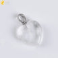 Natural Stone Heart Pendant Necklace | Crystal Healing Jewelry for Women