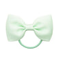 Luxury Handamde Small Baby Elastic Rubber band Head rope Mini Solid Ribbon Bow Tie For Girls Hair Accessories
