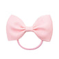 Luxury Handamde Small Baby Elastic Rubber band Head rope Mini Solid Ribbon Bow Tie For Girls Hair Accessories