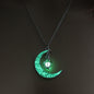 Hollow Luminous Stone Gem Charm Jewelry Pendant Necklace Gifts