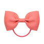 Luxury Handamde Small Baby Elastic Rubber band Head rope Mini Solid Ribbon Bow Tie For Girls Hair Accessories