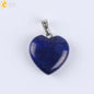 Natural Stone Heart Pendant Necklace | Crystal Healing Jewelry for Women
