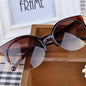 New Luxury Modern Fashion Retro Designer Super Round Circle Glasses  With Cat Eye Women's Sunglasses With UV400 Protection