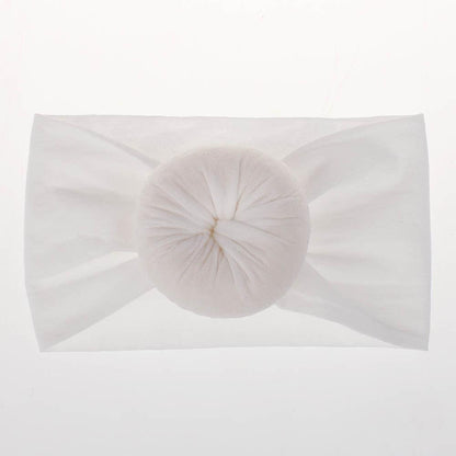 Newborn Infant Kids Girls Nylon Bow Hairband Headband Stretch Turban Knot For Bay Girls