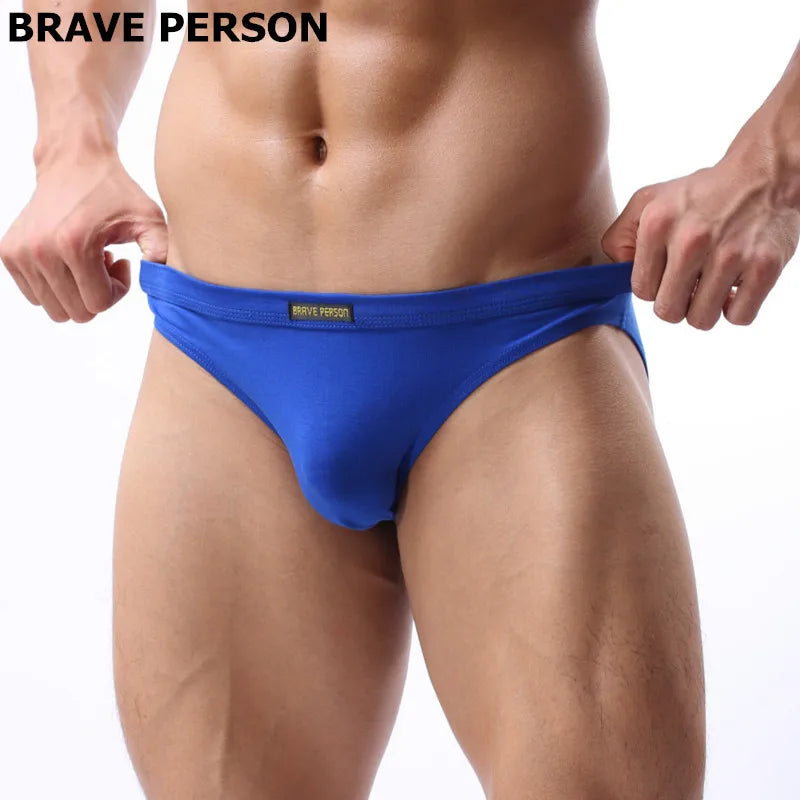 Brave Person Men’s Cotton-Blend Briefs – Everyday Comfort Underwear