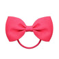 Luxury Handamde Small Baby Elastic Rubber band Head rope Mini Solid Ribbon Bow Tie For Girls Hair Accessories