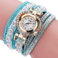 Luxury Crystal Vintage Rhinestone Bracelet Quartz Watch Womens Watch For Female and Girls