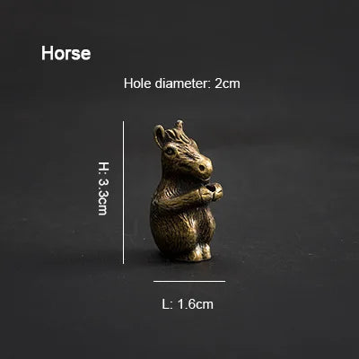 PINNY Metal Chinese Zodiac Incense Holder | Mini 12 Animals Stick Incense Base