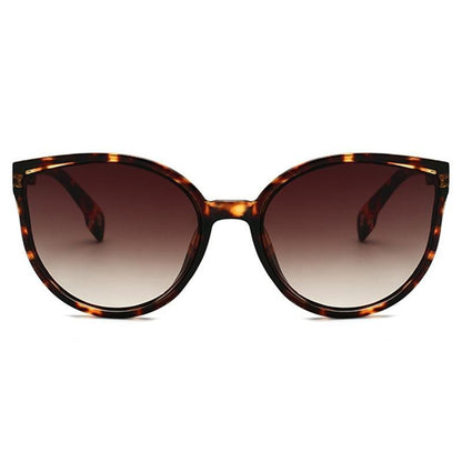 Luxury Modern Elegant Lady  Sunglasses WIth  Cat Eye Women Eyewear  Plastic Frame Clear Lens With  UV400 Protection