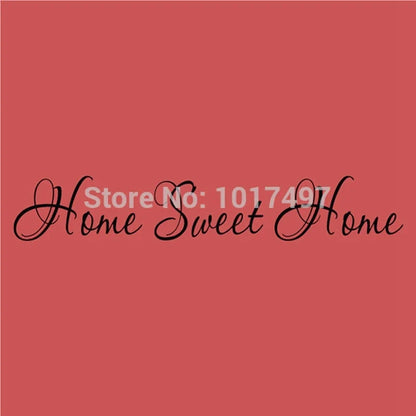 Sweet Home Quote Wall Sticker | Vinyl Lettering Decal for Front Door and Wall Art