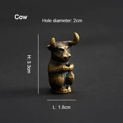 PINNY Metal Chinese Zodiac Incense Holder | Mini 12 Animals Stick Incense Base