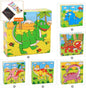 1Set Nine Blocks Six-sided 3D Wooden Cube Puzzle Toys  For Children Kids Educational Toys Funny Games