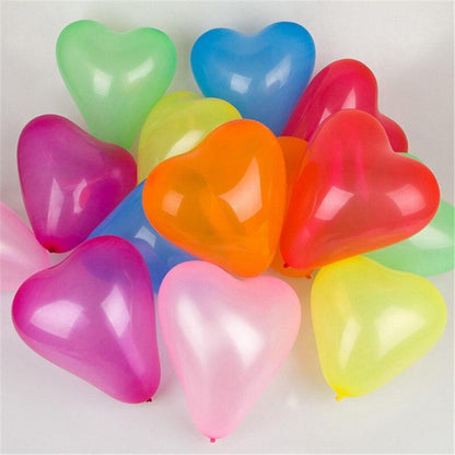 Modern 100Pc Red Pink Balloons 10Inch Love Heart Latex Balloons For Wedding Party and Celebration Helium Balloon Valentines Day Birthday Party Inflatable Balloons