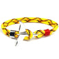 Fashion Whale Tail  Bracelets For Men And Women Charm  Survival Rope Chain  Bracelet Male Wrap Metal Hooks
